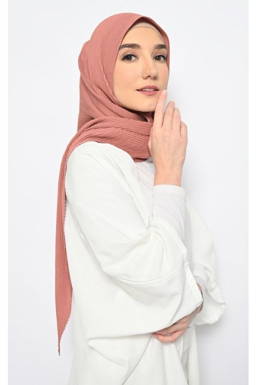 Suria Segitiga Instan Pleats Caramel